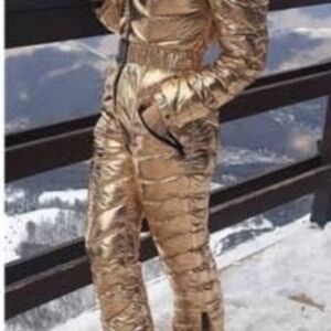 SOLD Gold Metallic Snowsuit